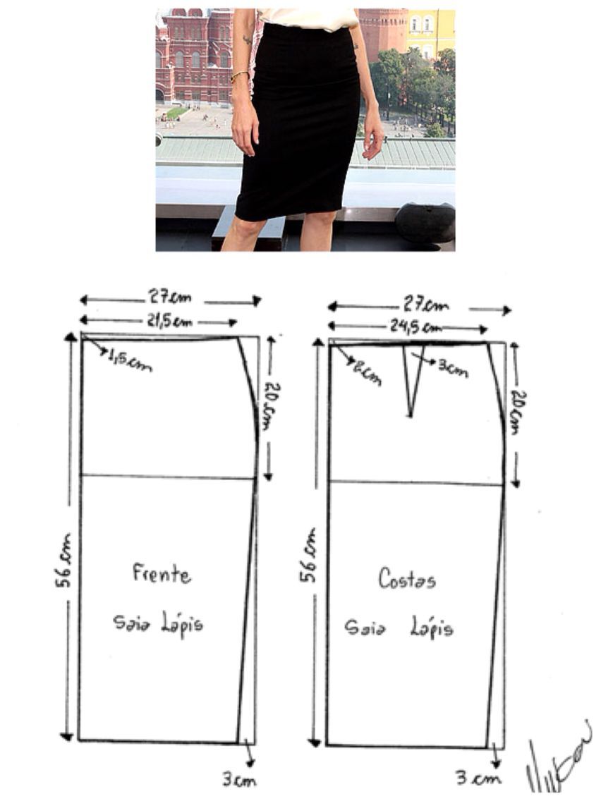 Как научиться шить прямую юбку из трикотажа