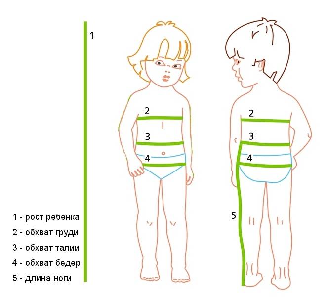 Как снять мерки с ребенка: таблица по возрасту для шитья, типовые фигуры