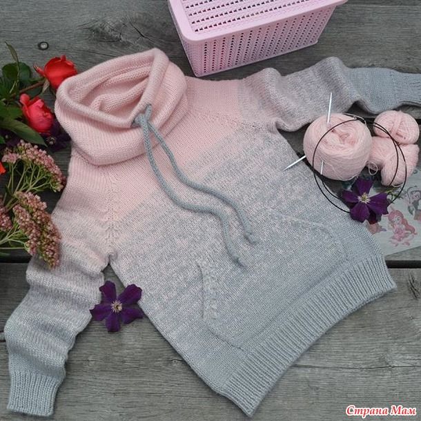 Детский худи с капюшоном (вязание, схемы и фото) - irena handmade