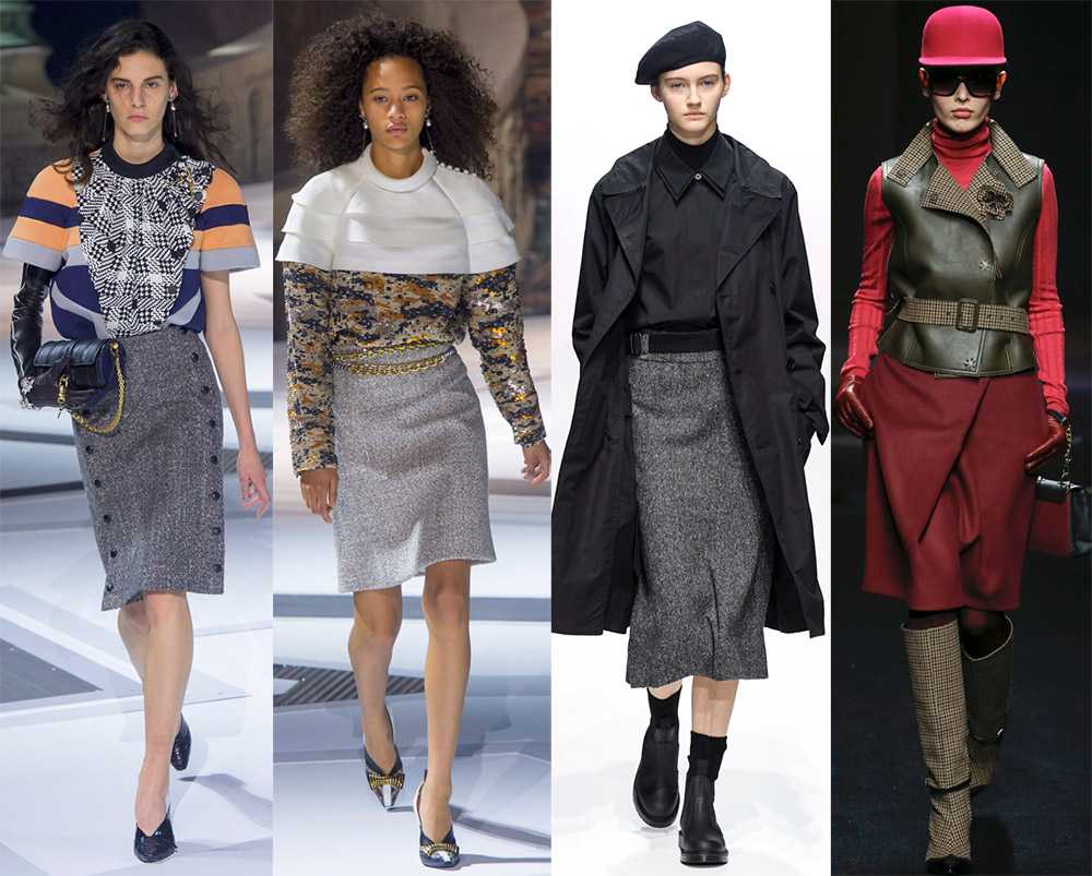 Модные юбки осень - зима 2023 - 2024