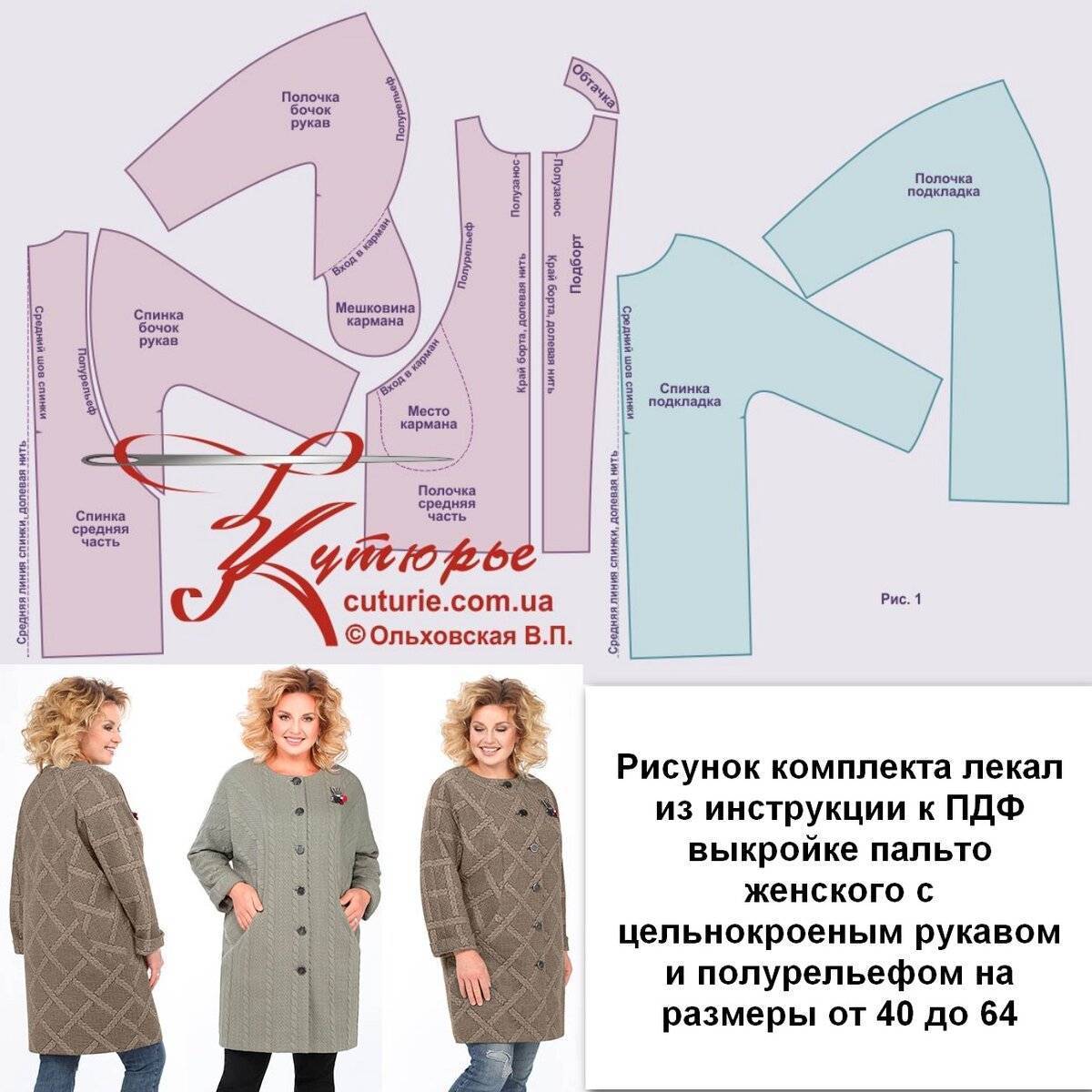 Построение чертежей втачных рукавов к пальто [1985 азарова м.н. - женская и детская одежда]