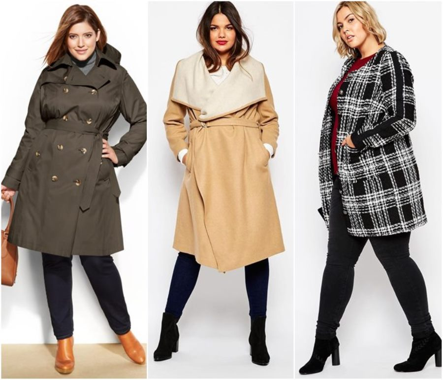Модные пальто для полных женщин — подбираем идеальную модель