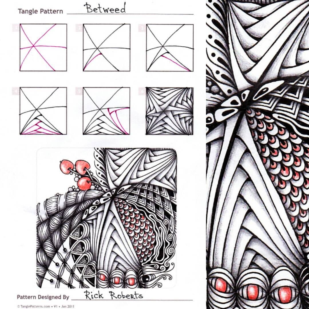 Зентангл для начинающих схемы