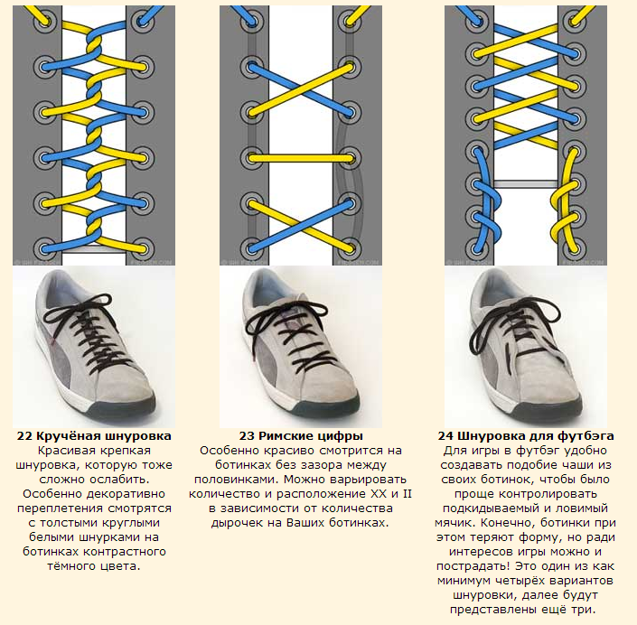 Как модно завязывать шнурки. Способы завязывания шнурков на 4 дырки. Шнуровка кроссовок с 7 дырками схема. Схема шнуровки кроссовок звезда. Способы завязывания шнурков на кроссовках с петлями.
