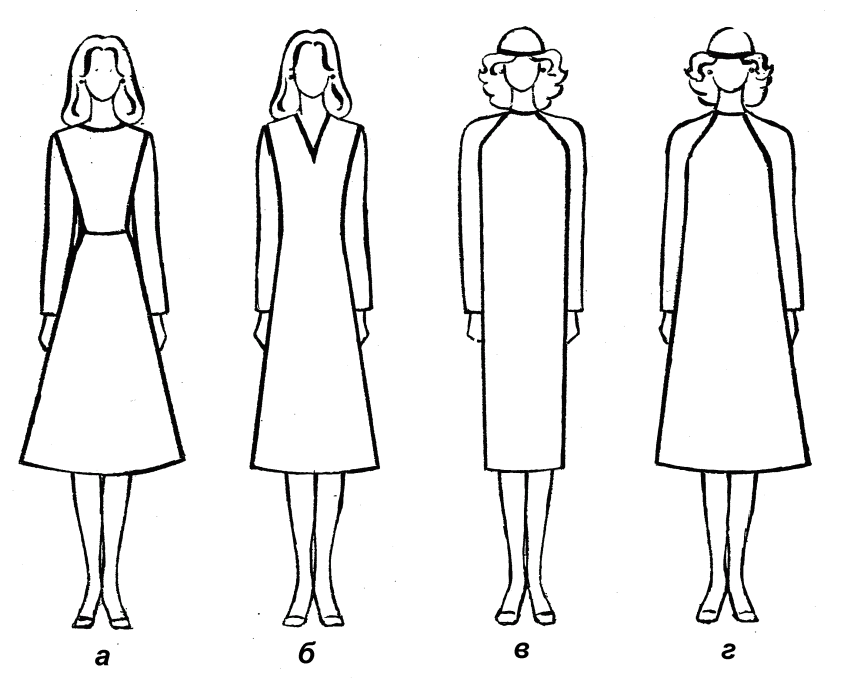 Фасон платья рисунок