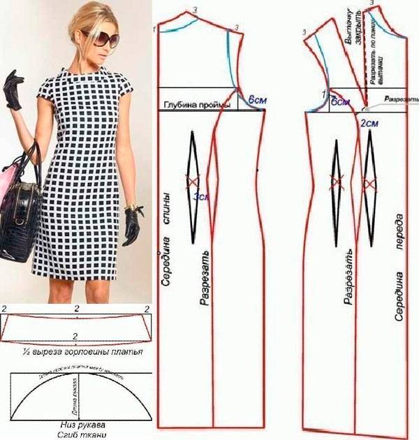 Создание выкройки платья-рубашки, детальная инструкция по пошиву