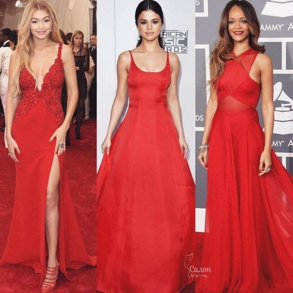 Красное платье: стильные образы, фасоны +286 фото