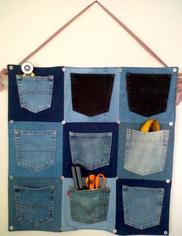 Практичные домашние поделки из старых джинсов