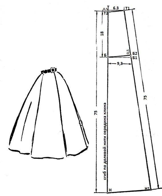 Сшили 6 юбок. Построение Клина для юбки шестиклинки. Построение выкройки юбки шестиклинки. Выкройка юбки шестиклинки 46 размера. Длинная юбка четырехклинка выкройка.