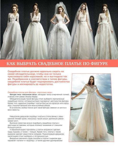 Типы свадебных платьев - как выбрать платье по типу фигуры