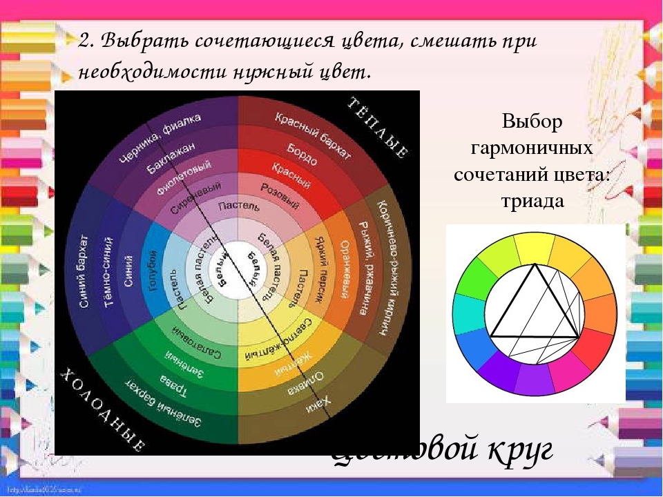 Какие цветовые схемы бывают