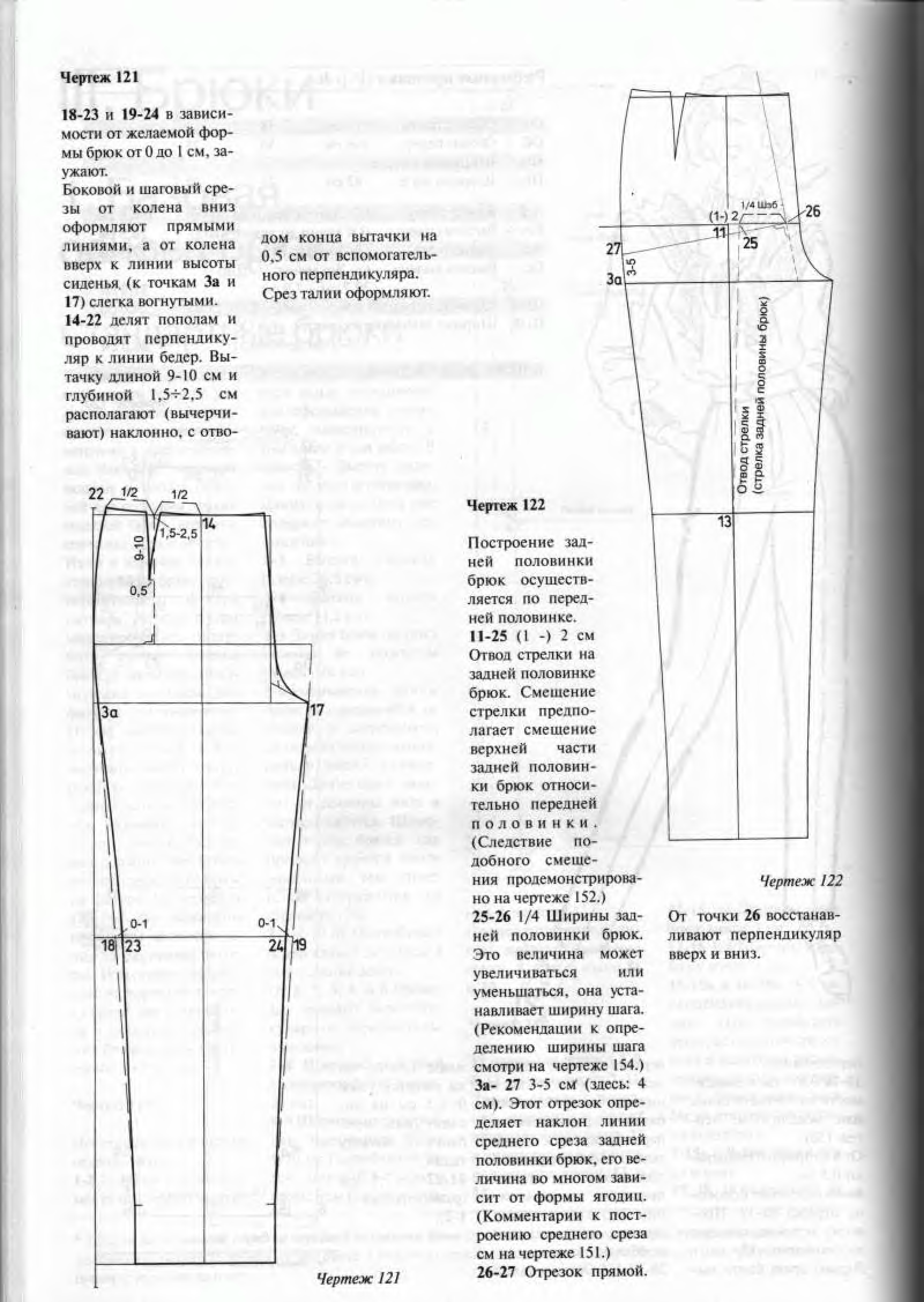 Выкройка женских брюк пошаговая инструкция построения чертежа