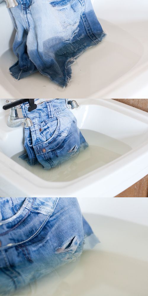 Как осветлить джинсы в домашних условиях