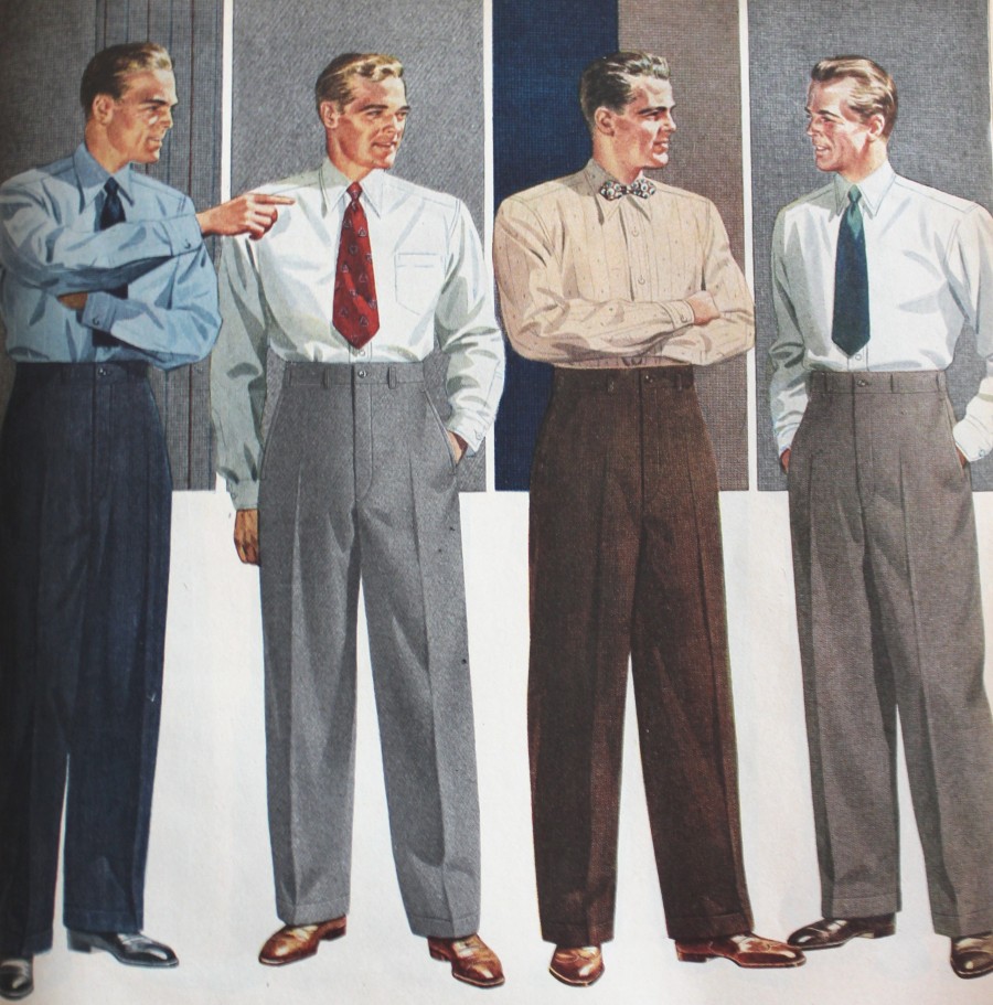 Мужские брюки 40-х годов