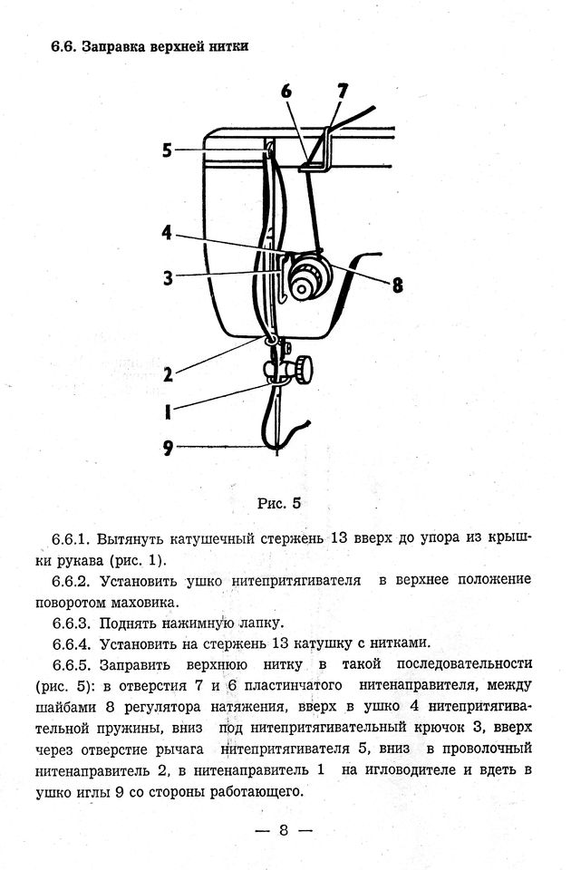 Швейная машинка чайка заправка