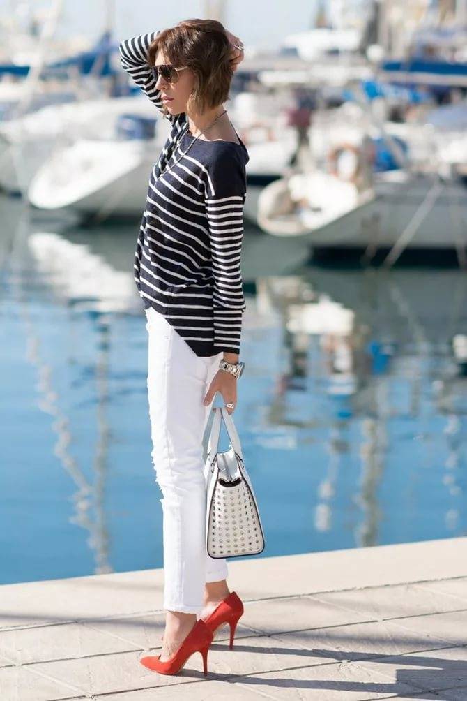 Модная женская одежда в морском стиле | ladycharm.net - женский онлайн журнал