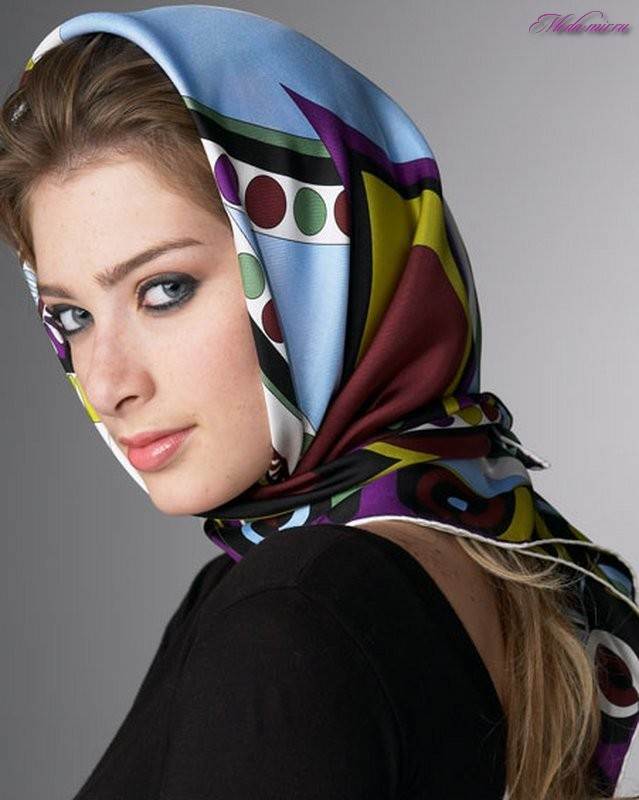 Как красиво завязывать шарфы и платки на голове