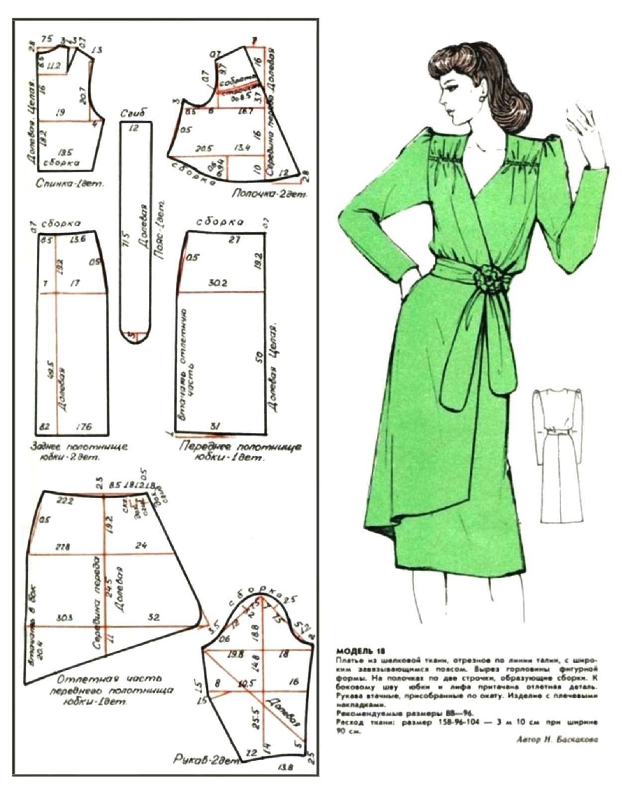 Модели женских платьев с выкройками