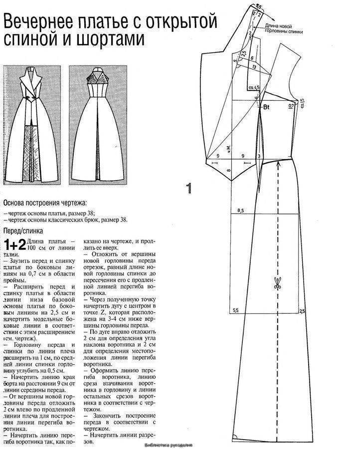Платье с декольте: выкройка как сшить просто и быстро
