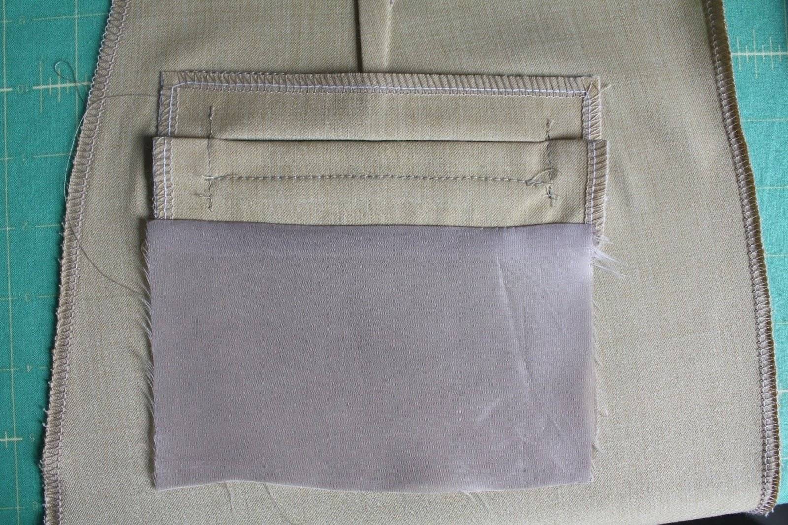 Обработка накладного кармана: изготавливаем карманы с подкладкой, молнией и клапаном
