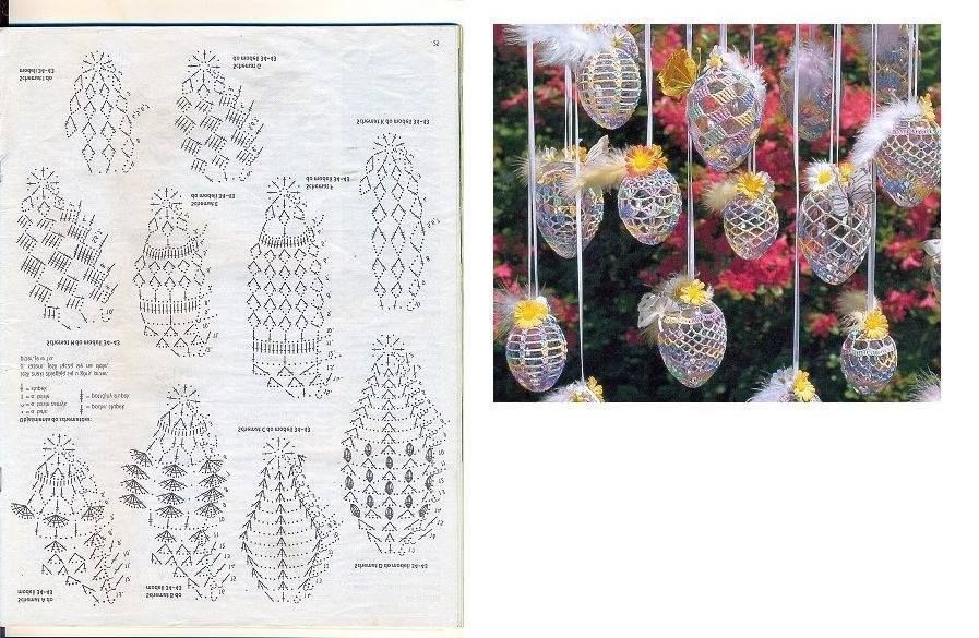 Вязание пасхальных сувениров крючком схемы и описание
