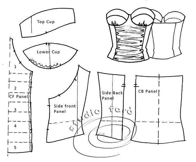 Корсет схема пошива