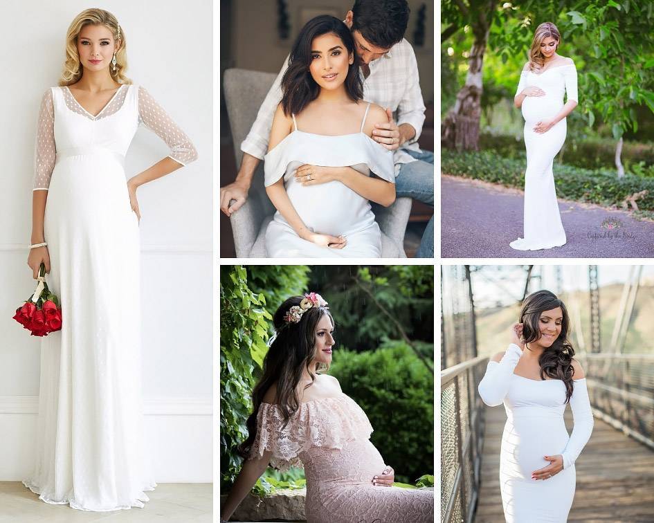 Платья для беременных на свадьбу: красивые нарядные варианты для будущих мам