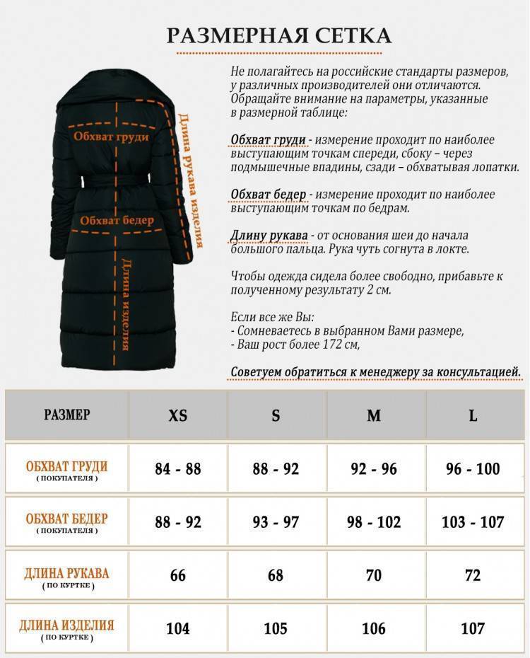Таблица женских размеров верхней одежды. как правильно измерить и не ошибиться? :: syl.ru