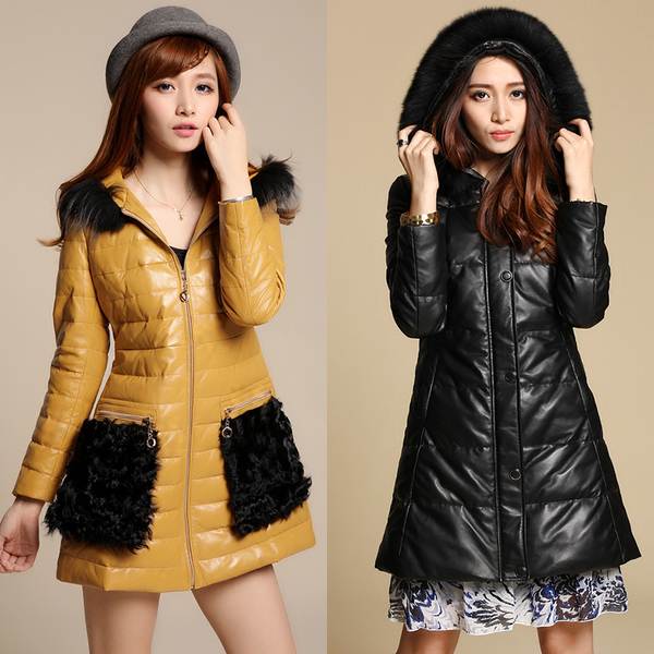 Кожаное женское пальто с мехом в женском гардеробе | ladycharm.net - женский онлайн журнал