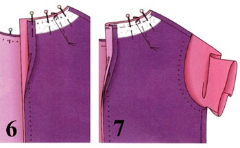 Обработка подкладкой горловины с застёжкой на молнию и проймы в изделиях без рукавов | красиво шить не запретишь!
