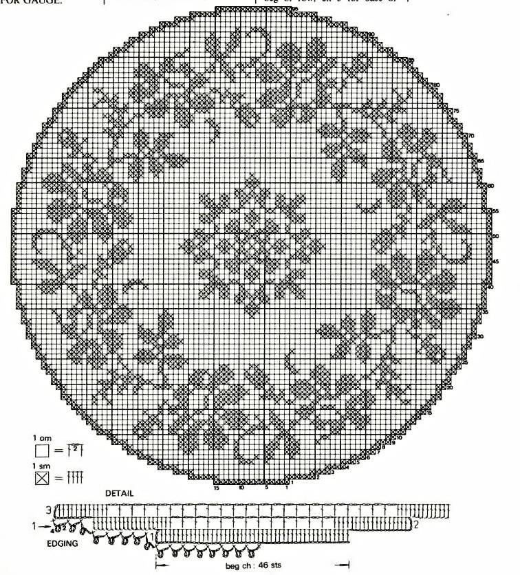 Скатерть в филейной технике крючком схемы