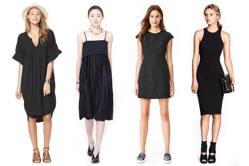 Черное платье с чем носить: фото модных сочетаний, советы стилиста