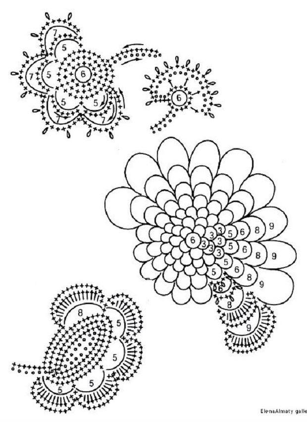 Узоры ирландского кружева. Ирландское кружево схемы. Схемы мотивов для ирландского кружева. Узоры для ирландского кружева. Схемы цветов ирландского кружева.