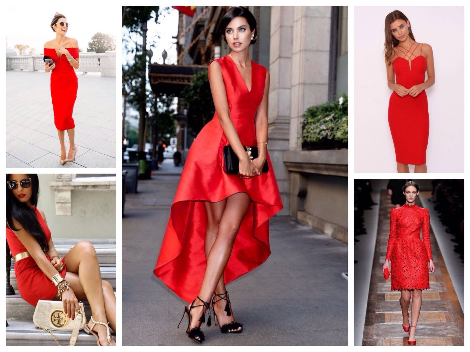 Красное платье с черными колготками - какие одеть лучше, с какими носить, какие подойдут
