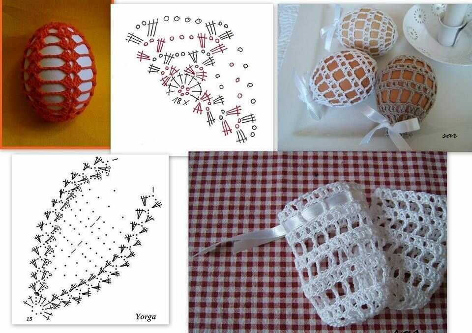 Пасхальное яйцо крючком схема и описание