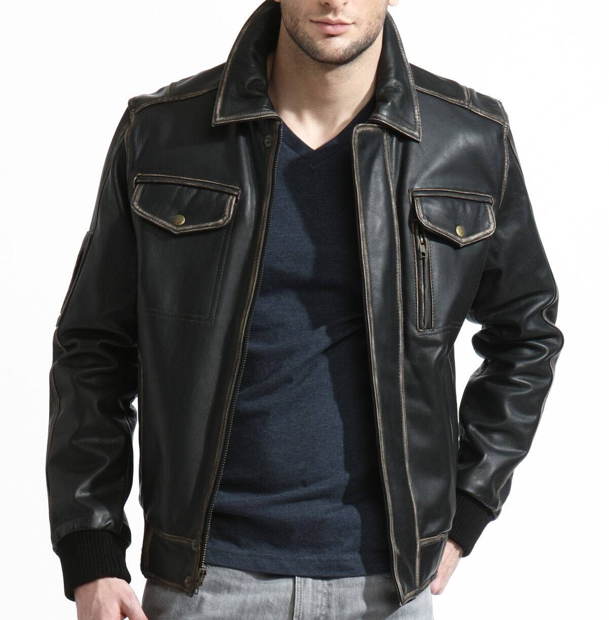Какую выбрать мужскую кожаную куртку, чтобы выглядеть стильно этой весной | brodude.ru