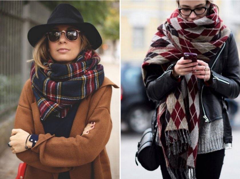 Выбираем модные женские шарфы осень-зима 2021-2022,фото