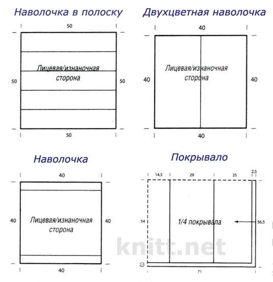 Как сшить наволочки схема