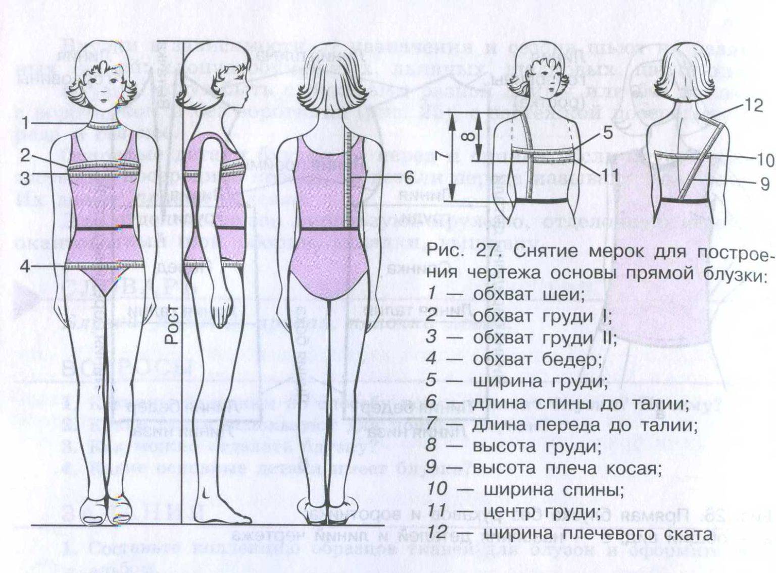 Объем груди: средства и способы снятия мерок, мужские и женские мерки, правила замера обхвата груди