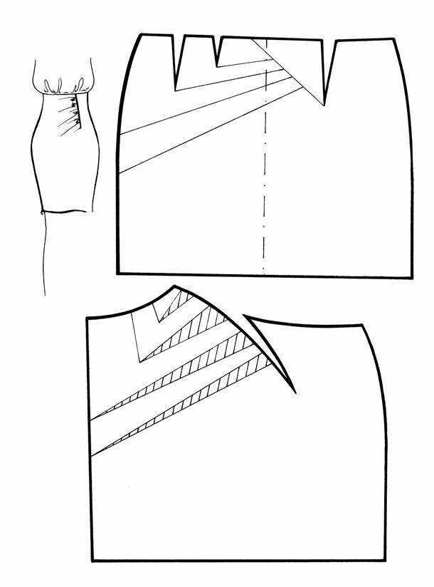 Самая простая выкройка юбки трапеции для начинающих мк пошагово