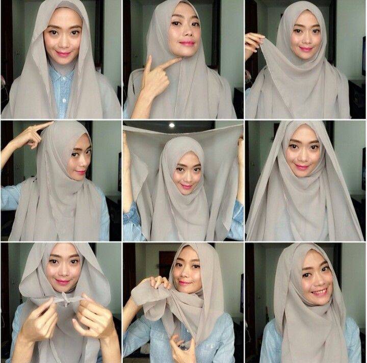 Как одеть платок как хиджаб — пошаговая инструкция