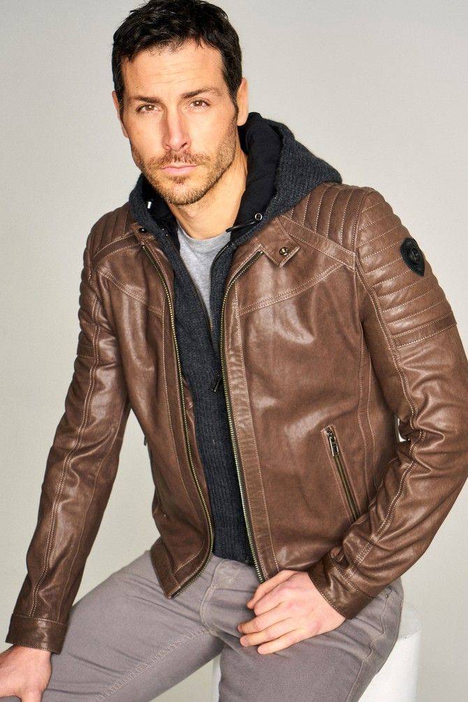 Как стильно носить мужскую кожаную куртку и с чем сочетать?
