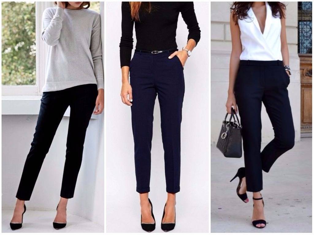 Женские черные брюки: с чем носить и как сочетать | glamiss