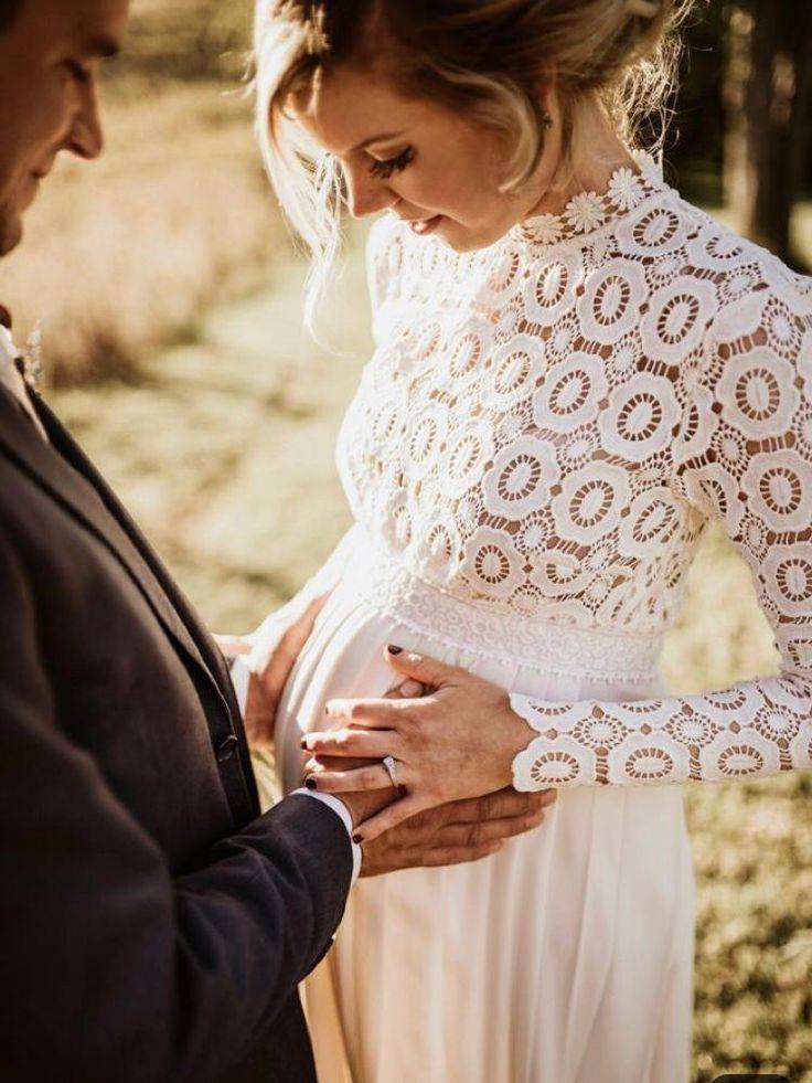 Что учесть при выборе свадебного платья беременной невесте