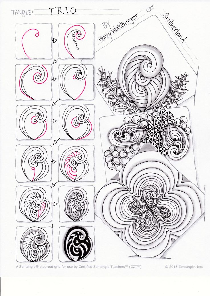 Zentangle doodling