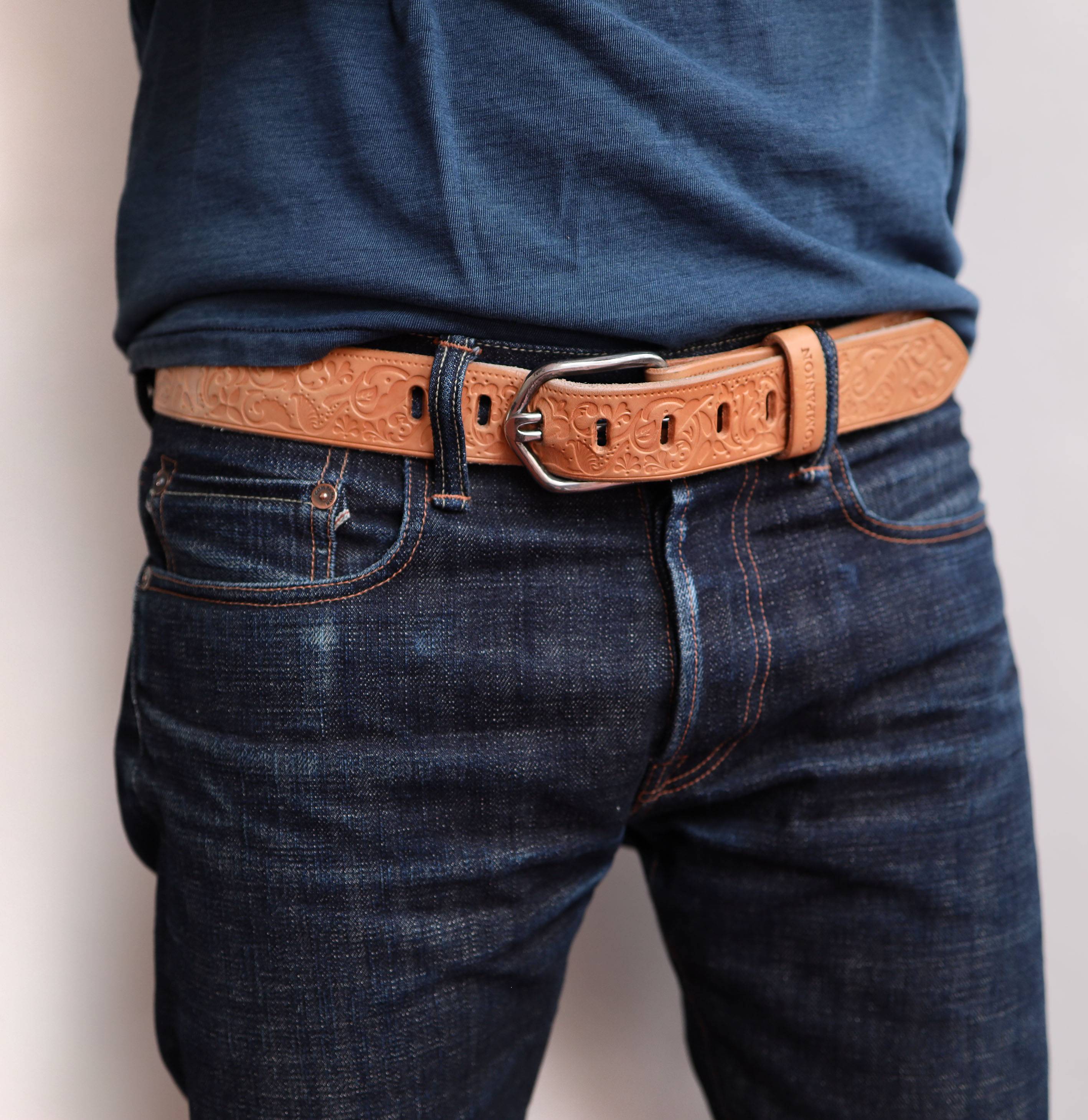 Модные мужские ремни для джинсов - про джинсы