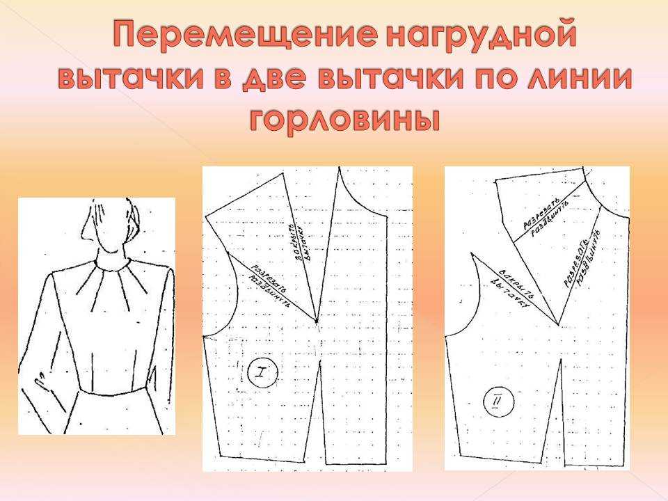 Как определить и изменить положение нагрудной вытачки