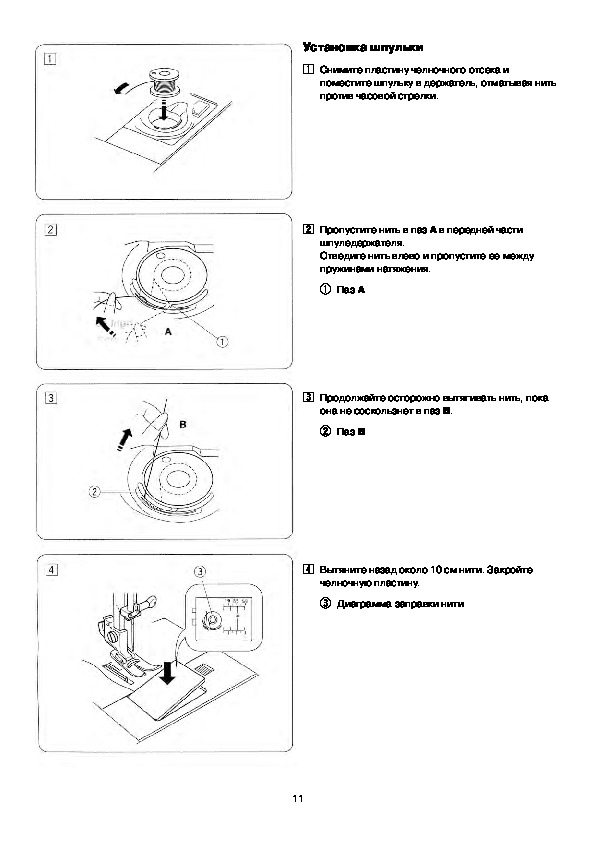 Janome схема смазки