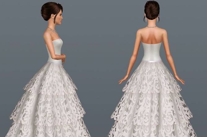 Как выбрать свадебное платье в симс 3
