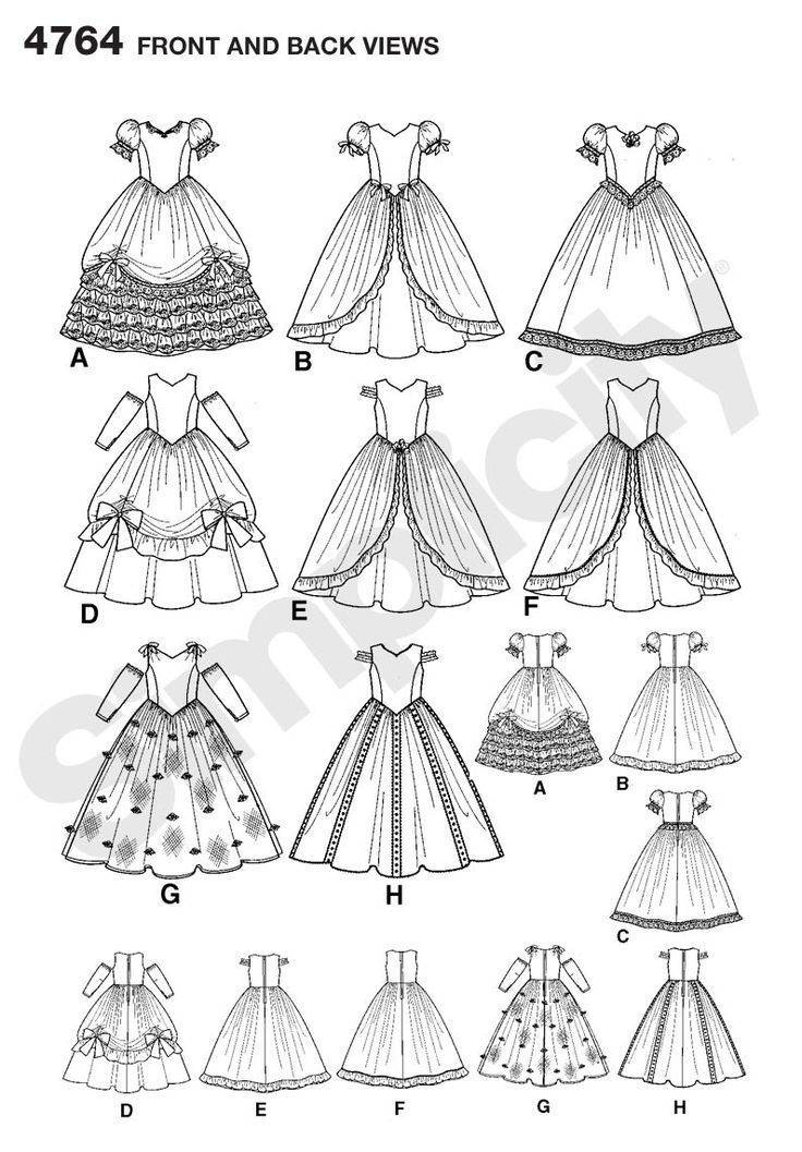 Выкройки платьев для девочек: бальных, крестильного платья и нарядных - сайт о рукоделии